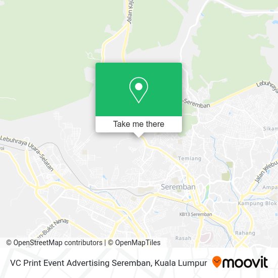VC Print Event Advertising Seremban map
