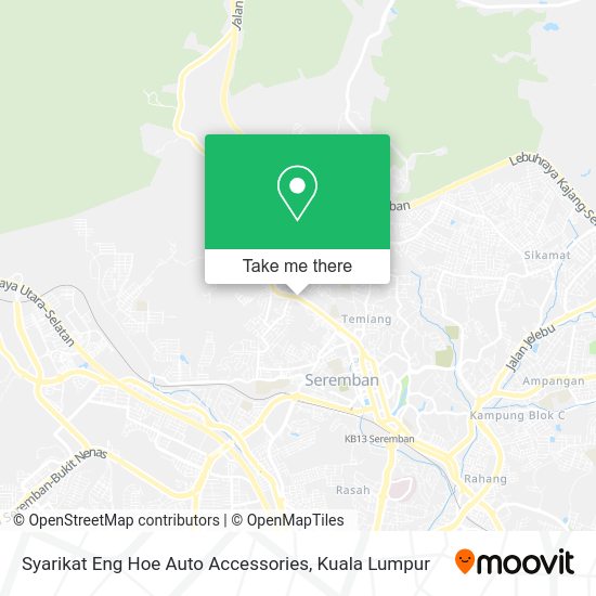 Peta Syarikat Eng Hoe Auto Accessories