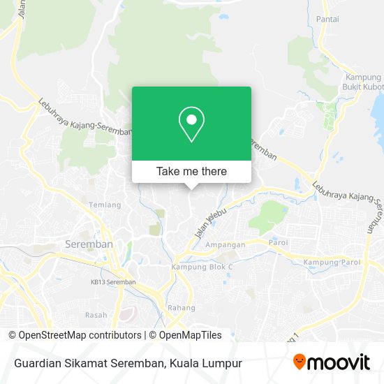 Peta Guardian Sikamat Seremban