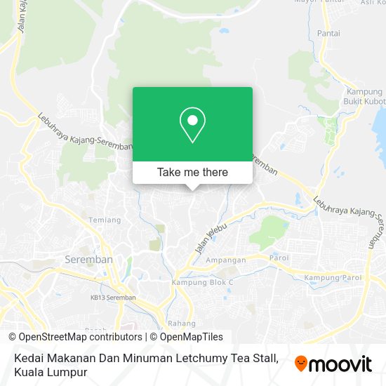 Peta Kedai Makanan Dan Minuman Letchumy Tea Stall