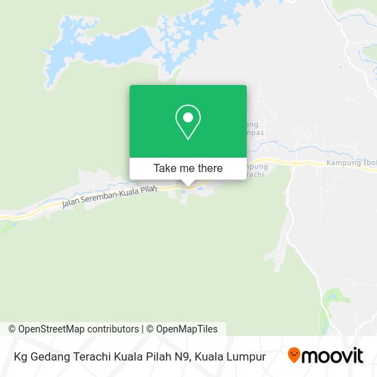 Kg Gedang Terachi Kuala Pilah N9 map