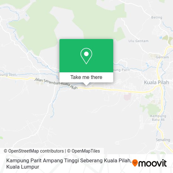 Peta Kampung Parit Ampang Tinggi Seberang Kuala Pilah