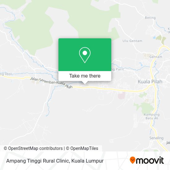 Peta Ampang Tinggi Rural Clinic
