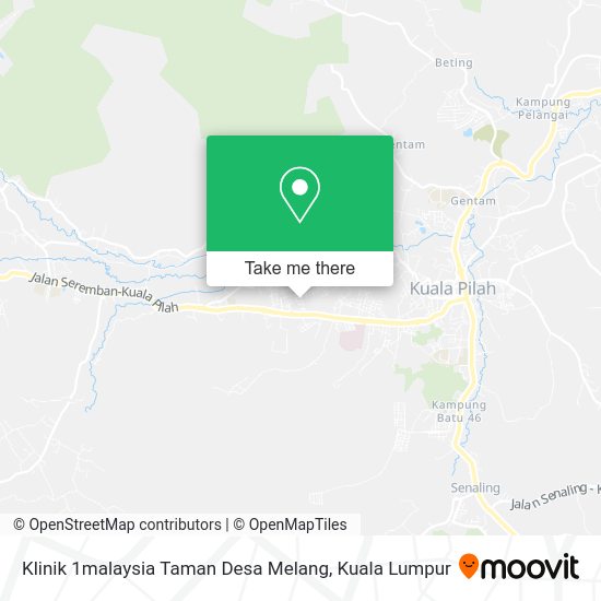 Klinik 1malaysia Taman Desa Melang map