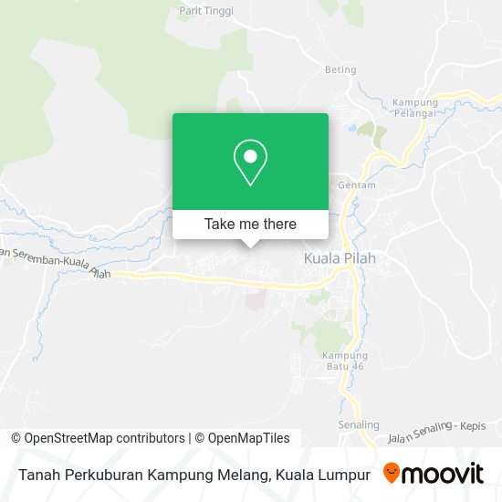 Tanah Perkuburan Kampung Melang map