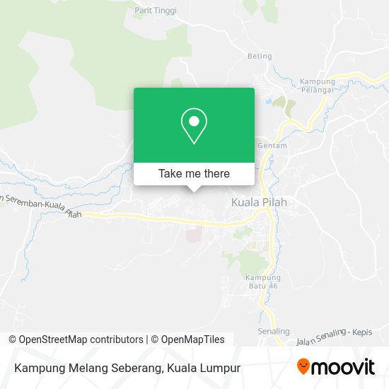 Peta Kampung Melang Seberang