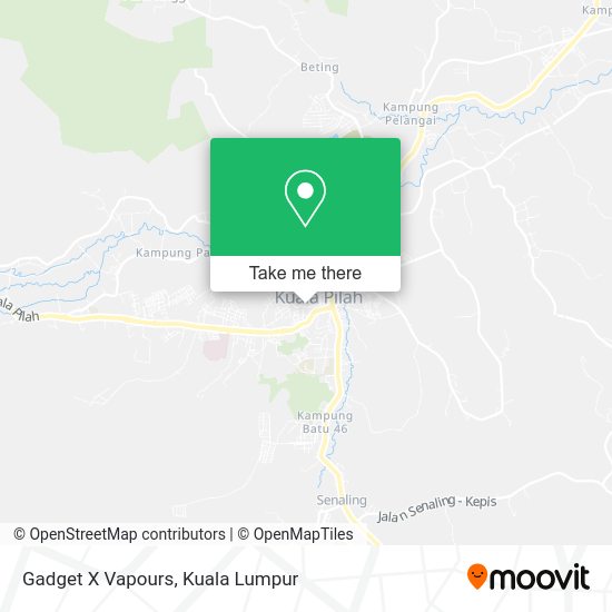 Gadget X Vapours map