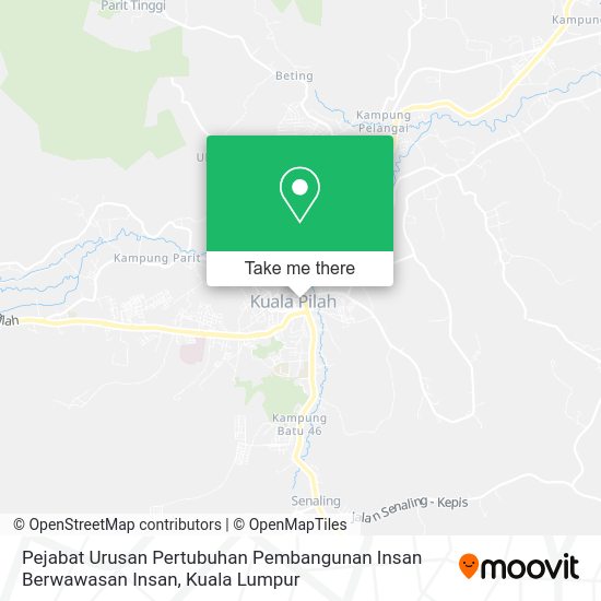 Pejabat Urusan Pertubuhan Pembangunan Insan Berwawasan Insan map