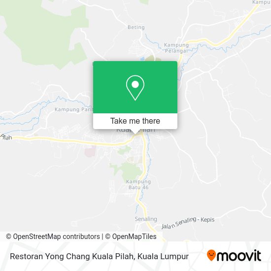 Restoran Yong Chang Kuala Pilah map