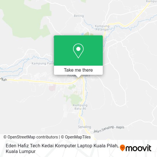 Peta Eden Hafiz Tech Kedai Komputer Laptop Kuala Pilah