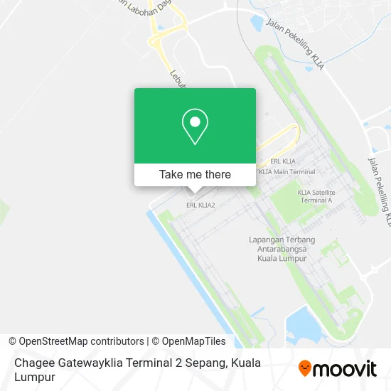 Peta Chagee Gatewayklia Terminal 2 Sepang