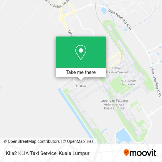 Klia2 KLIA Taxi Service map