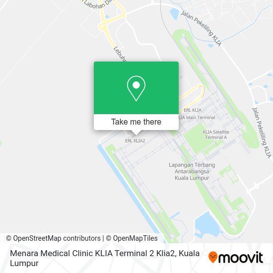 Menara Medical Clinic KLIA Terminal 2 Klia2 map