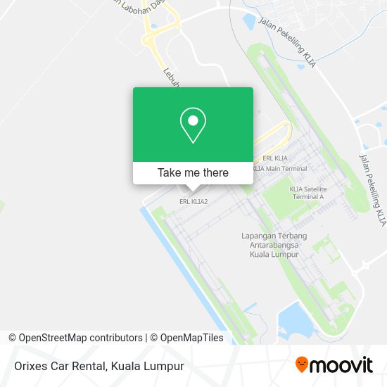 Orixes Car Rental map