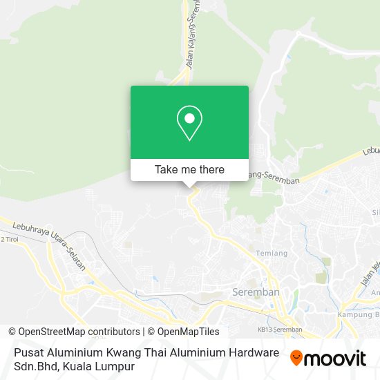 Peta Pusat Aluminium Kwang Thai Aluminium Hardware Sdn.Bhd
