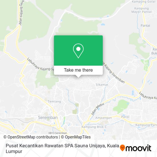 Pusat Kecantikan Rawatan SPA Sauna Unijaya map