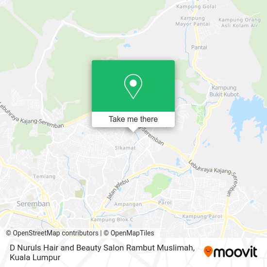D Nuruls Hair and Beauty Salon Rambut Muslimah map