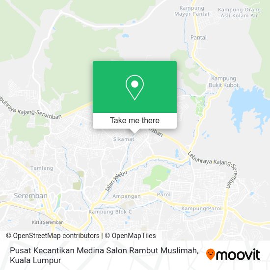 Pusat Kecantikan Medina Salon Rambut Muslimah map