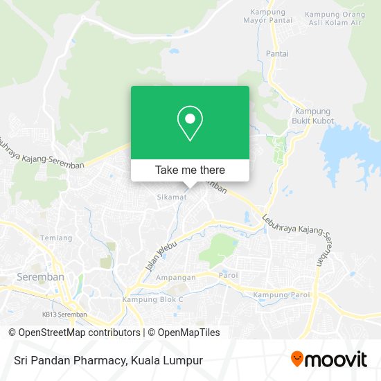 Peta Sri Pandan Pharmacy