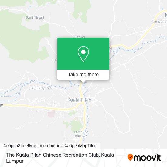 Peta The Kuala Pilah Chinese Recreation Club
