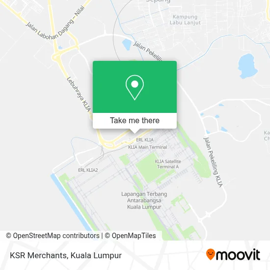 KSR Merchants map