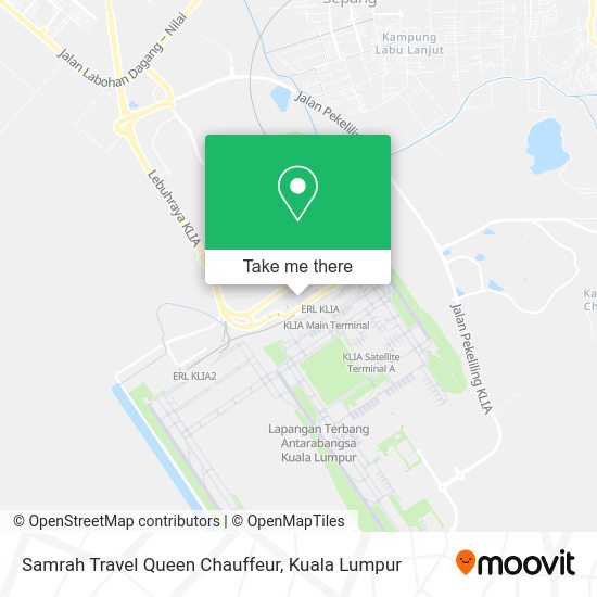 Peta Samrah Travel Queen Chauffeur