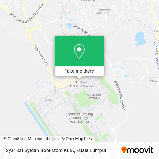 Syarikat Syidah Bookstore KLIA map
