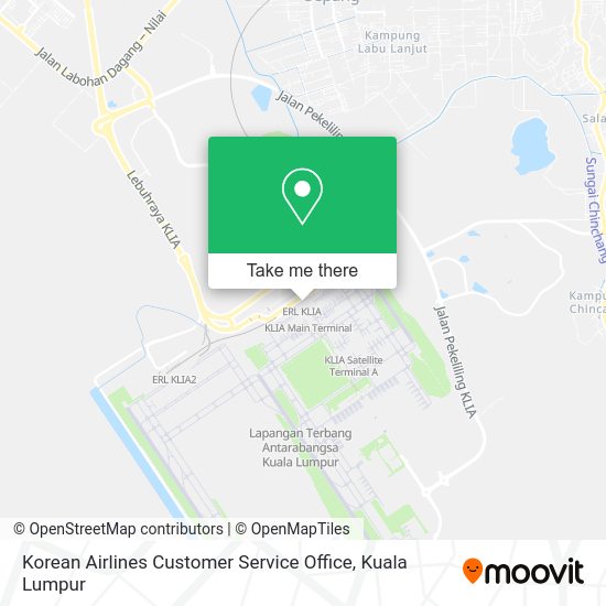 Korean Airlines Customer Service Office map