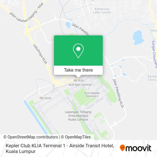Kepler Club KLIA Terminal 1 - Airside Transit Hotel map