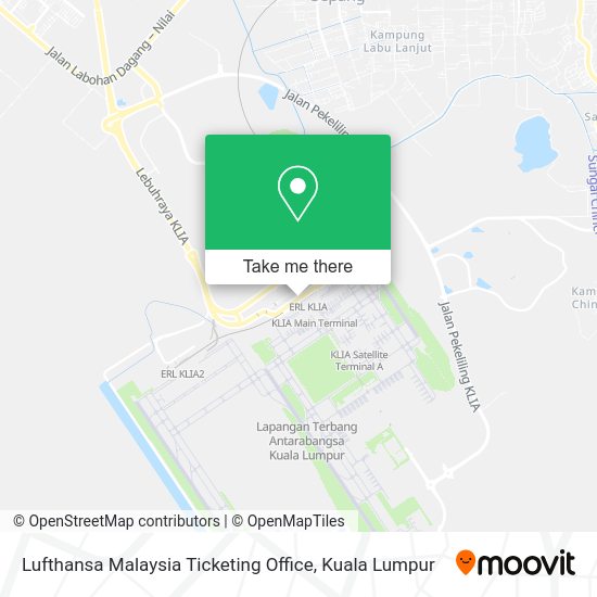 Peta Lufthansa Malaysia Ticketing Office