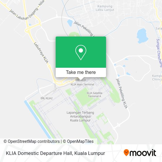 KLIA Domestic Departure Hall map