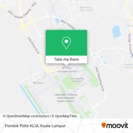 Pondok Polis KLIA map