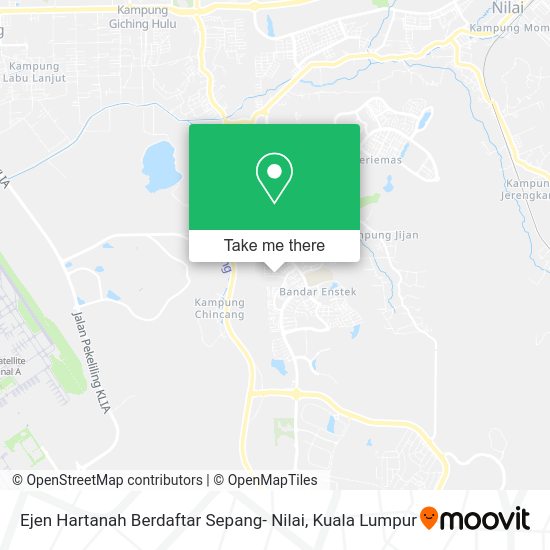 Peta Ejen Hartanah Berdaftar Sepang- Nilai