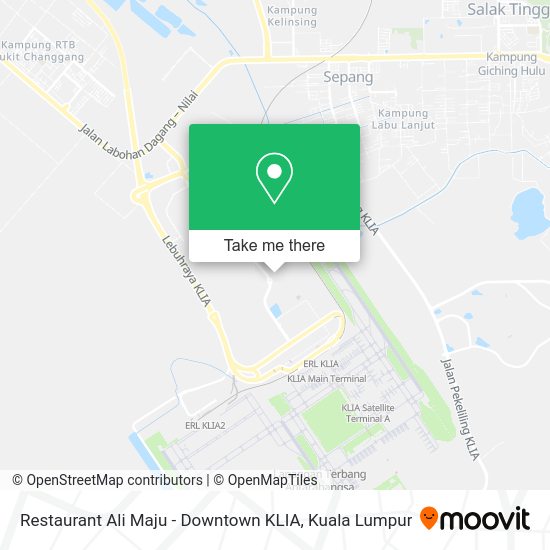 Restaurant Ali Maju - Downtown KLIA map