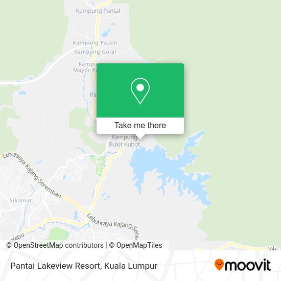 Pantai Lakeview Resort map
