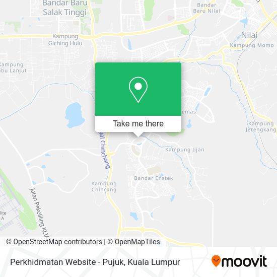 Perkhidmatan Website - Pujuk map