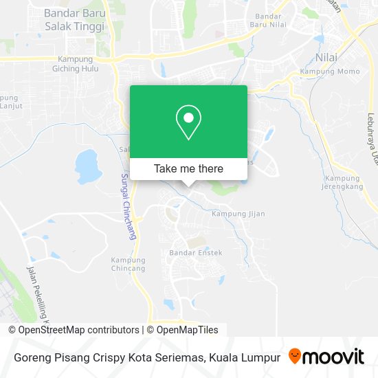 Goreng Pisang Crispy Kota Seriemas map