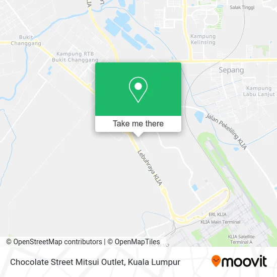 Chocolate Street Mitsui Outlet map