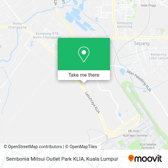 Sembonia Mitsui Outlet Park KLIA map