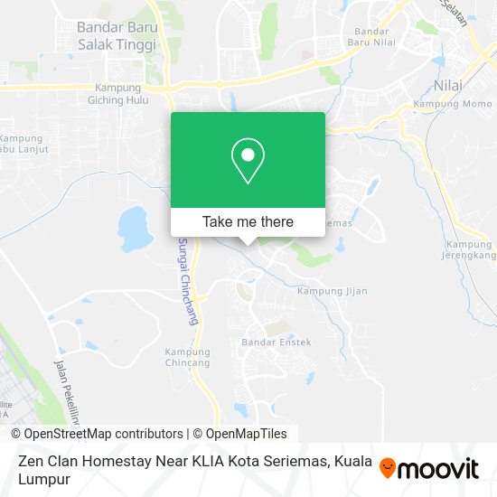 Zen Clan Homestay Near KLIA Kota Seriemas map
