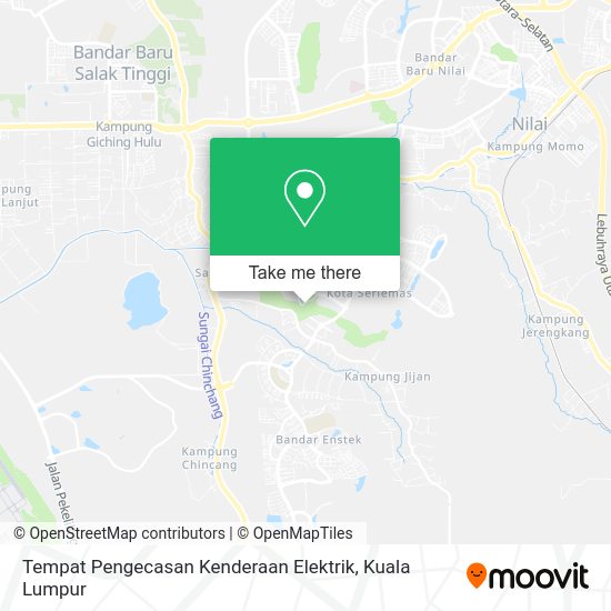 Tempat Pengecasan Kenderaan Elektrik map