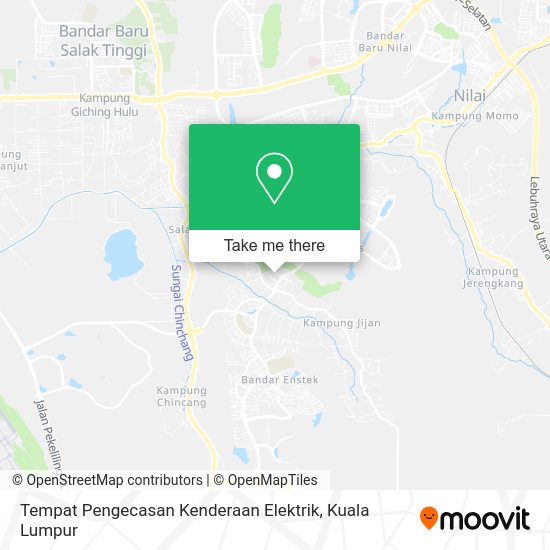 Tempat Pengecasan Kenderaan Elektrik map