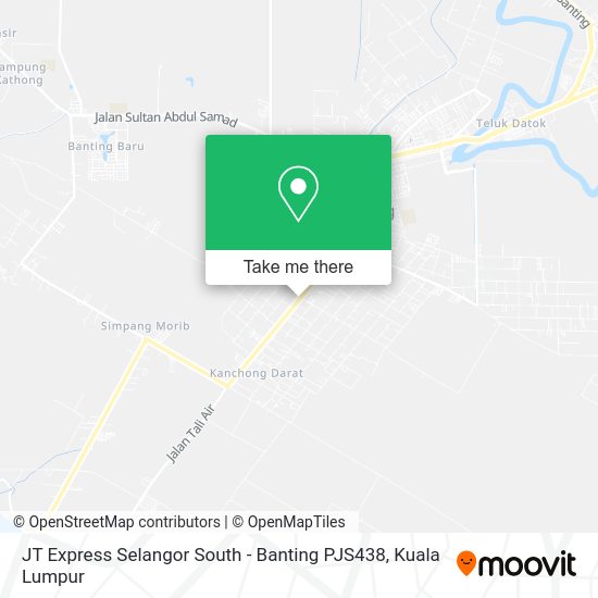 JT Express Selangor South - Banting PJS438 map