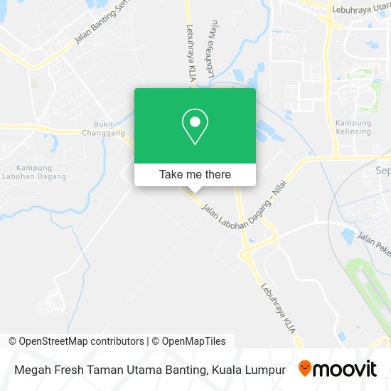 Megah Fresh Taman Utama Banting map