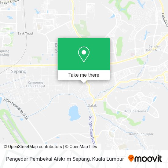 Peta Pengedar Pembekal Aiskrim Sepang