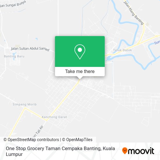 Peta One Stop Grocery Taman Cempaka Banting