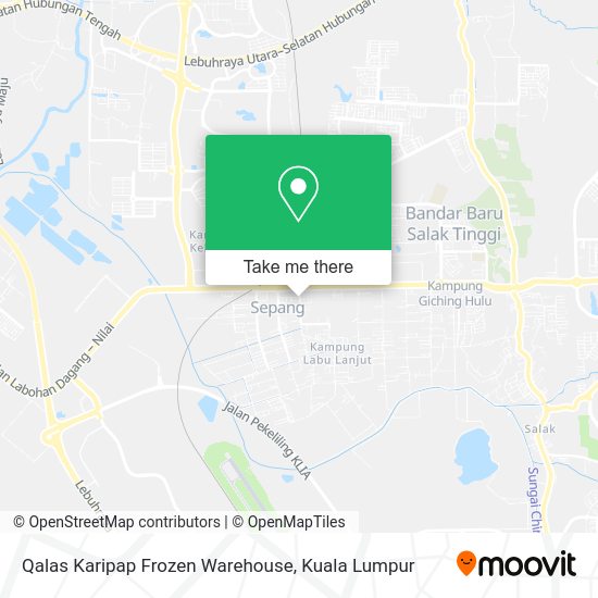 Peta Qalas Karipap Frozen Warehouse