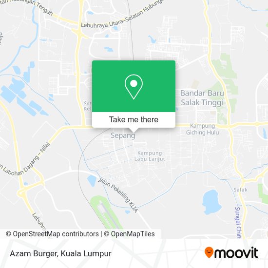 Azam Burger map