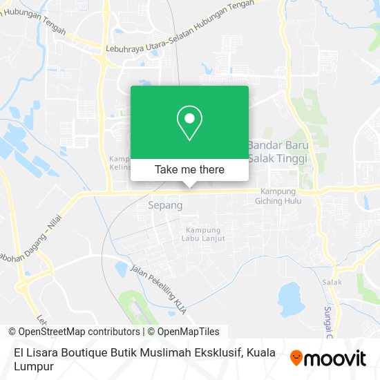 Peta El Lisara Boutique Butik Muslimah Eksklusif