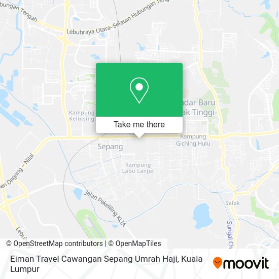 Peta Eiman Travel Cawangan Sepang Umrah Haji